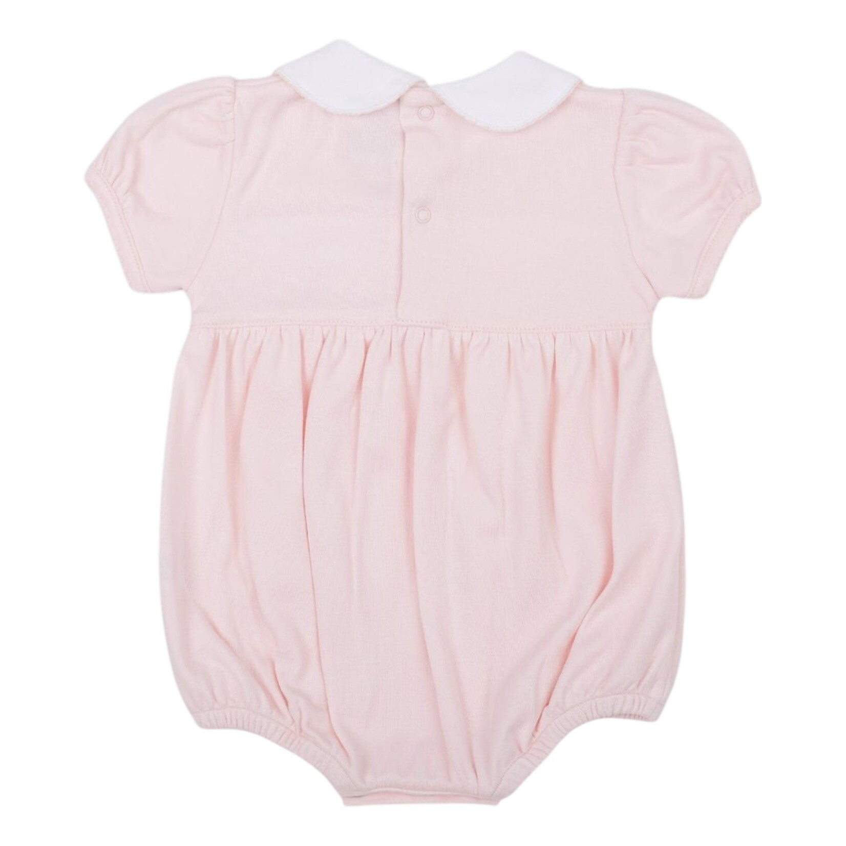 Mio Cotton Hand Smocked Pink Emma Bubble