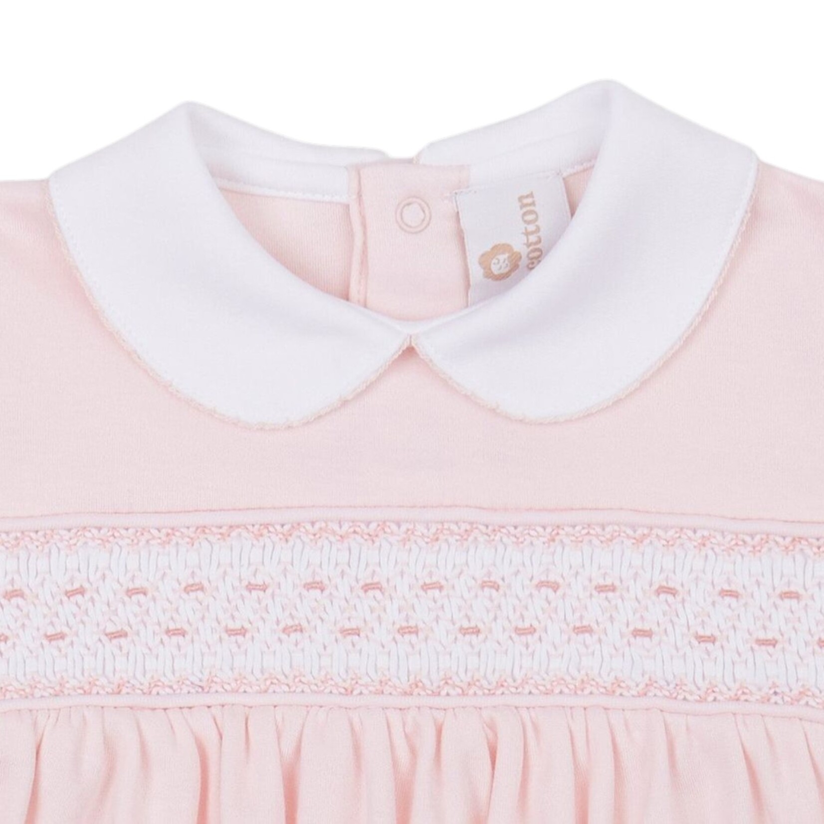 Mio Cotton Hand Smocked Pink Daphne Bubble