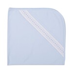 Mio Cotton Hand Smocked Blue Renzi Blanket