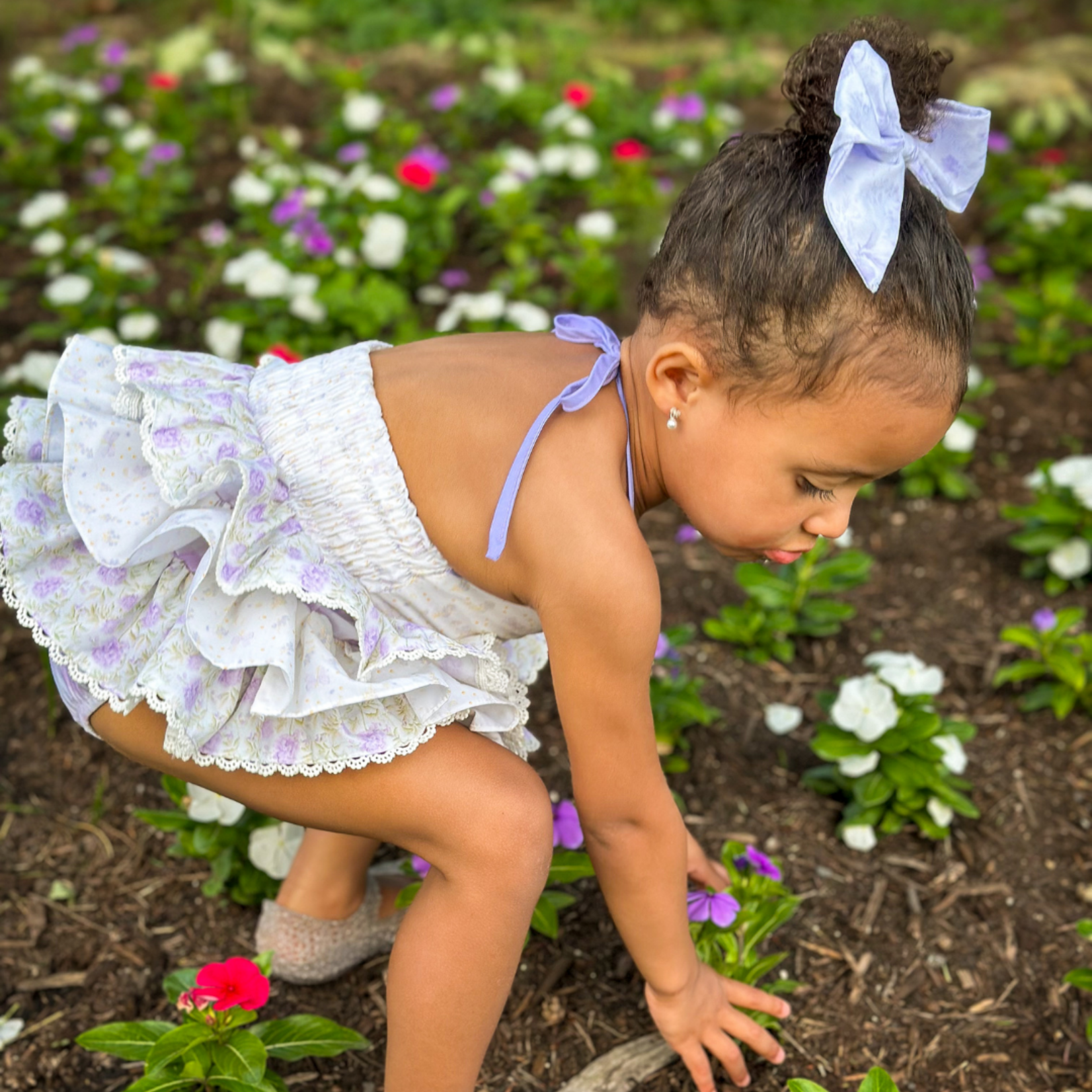 Be Girl Clothing Lilac Floral Iris Romper