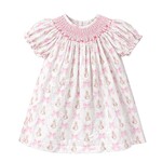 Charming Little One Bunnies & Bows Smocked Zoey Dress