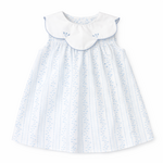 Blue Scalloped Aria Dress