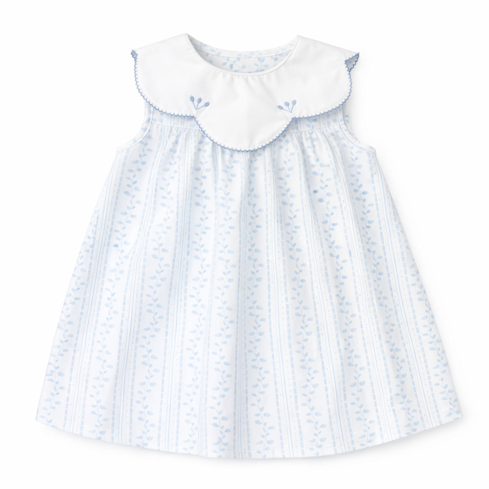 Blue Scalloped Aria Dress