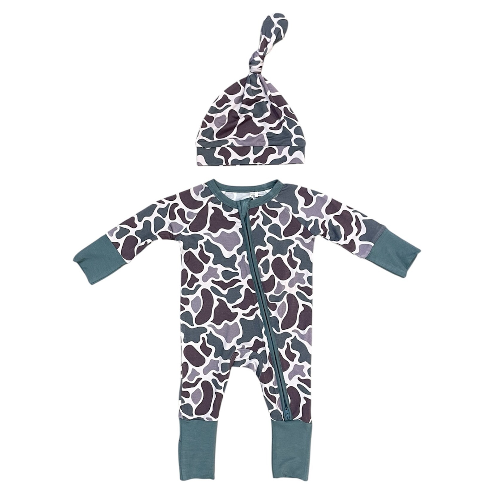 Twinkling Star Hideaway Camo NB Zippy Bamboo Set