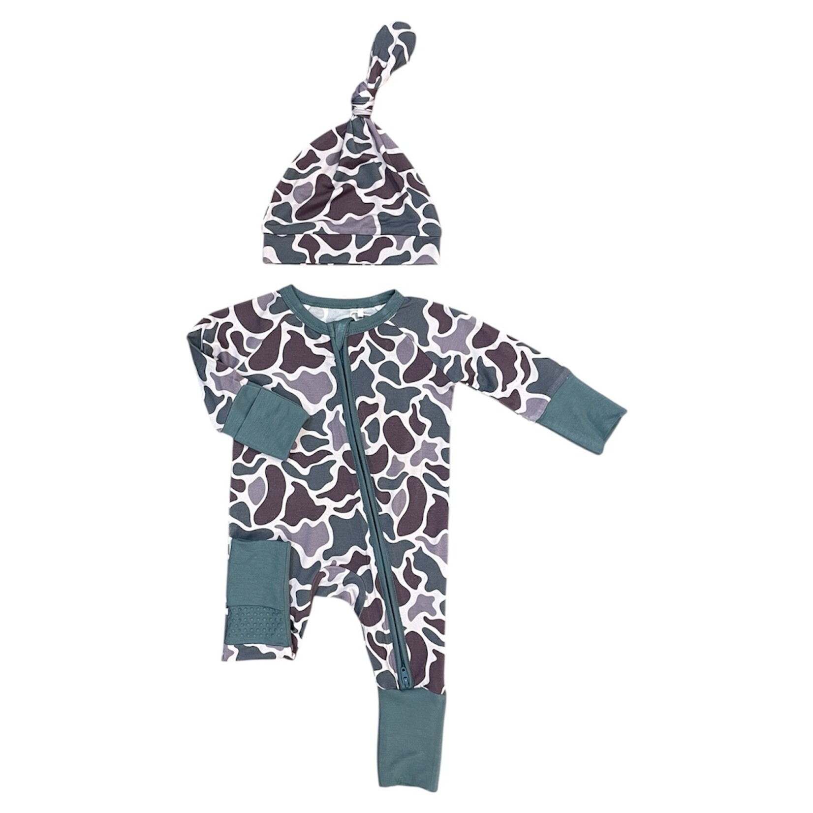 Twinkling Star Hideaway Camo NB Zippy Bamboo Set