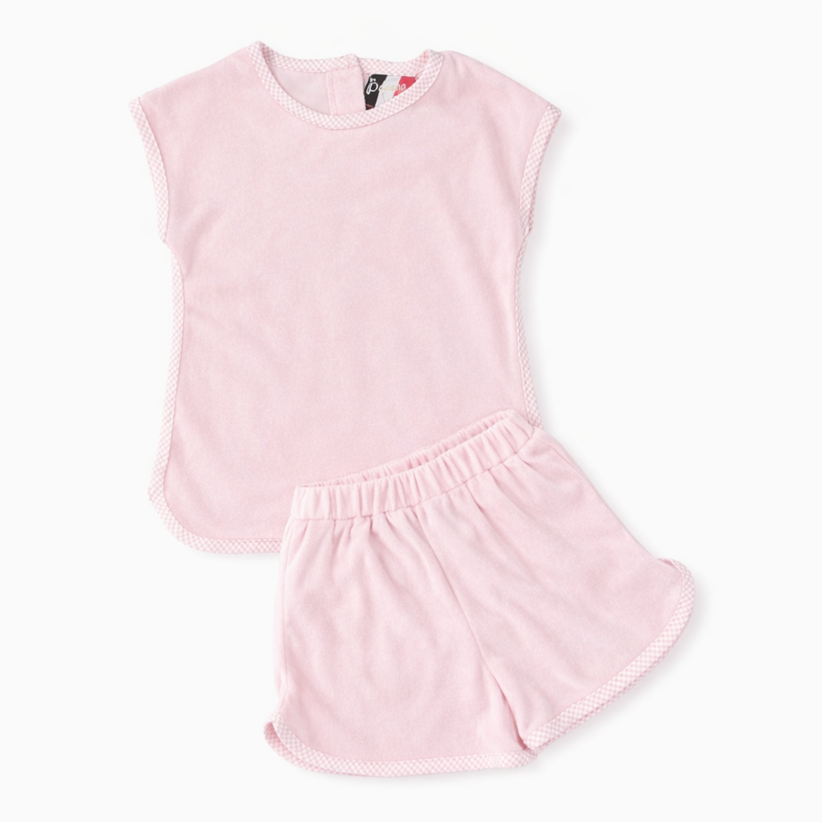 Banana Split Pink Terry Short Set
