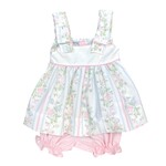 Sweet Dreams Pink & Blue Floral Print Bloomer Set
