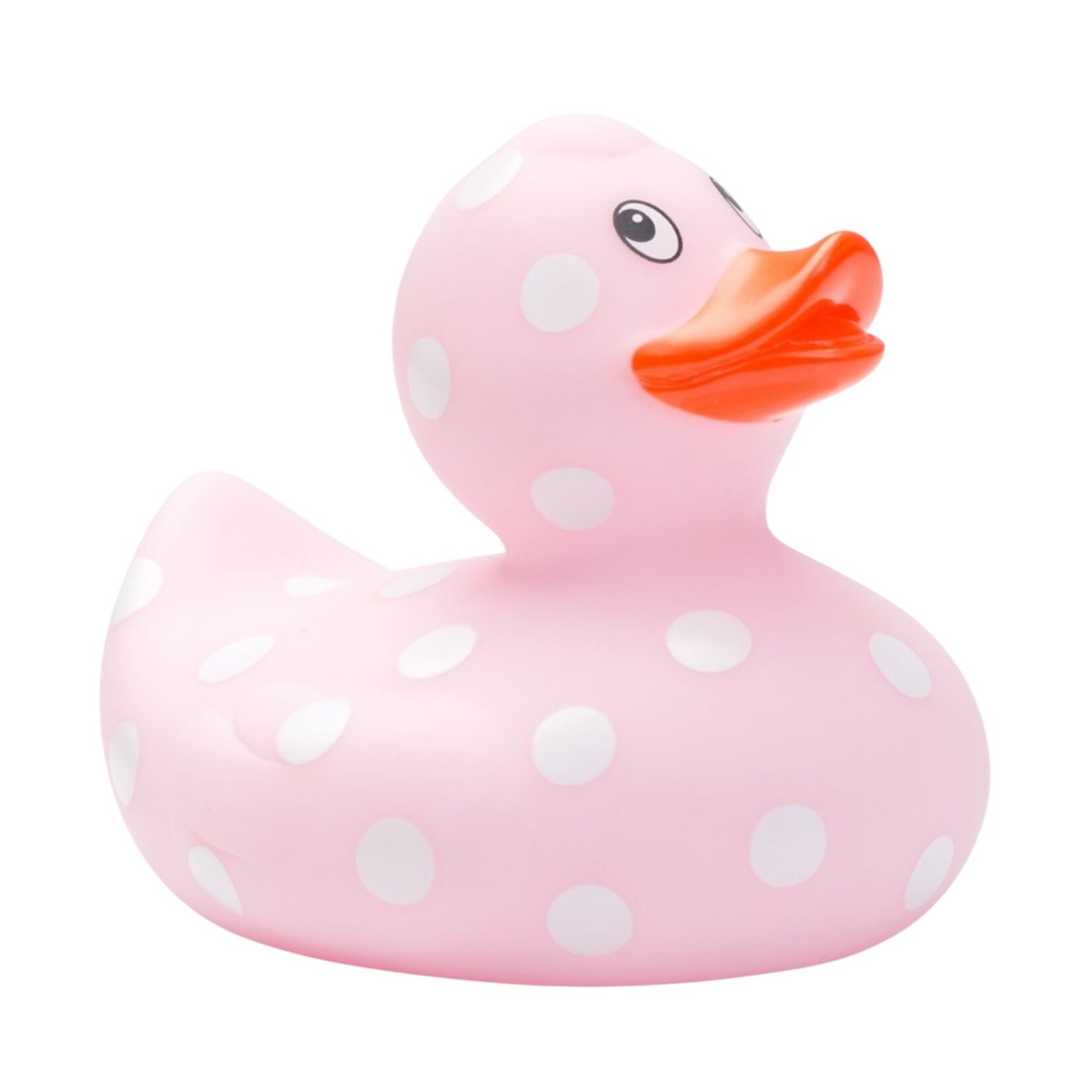 Elegant Baby Pink Dot Ducky Bath Toy