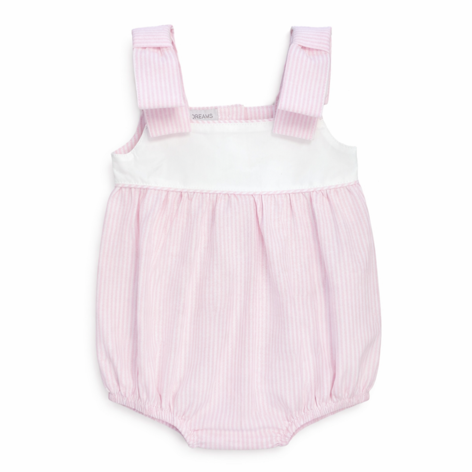 Sweet Dreams Pink Candy Stripes Bow Bubble