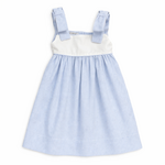 Sweet Dreams Blue Candy Stripe Bow Dress