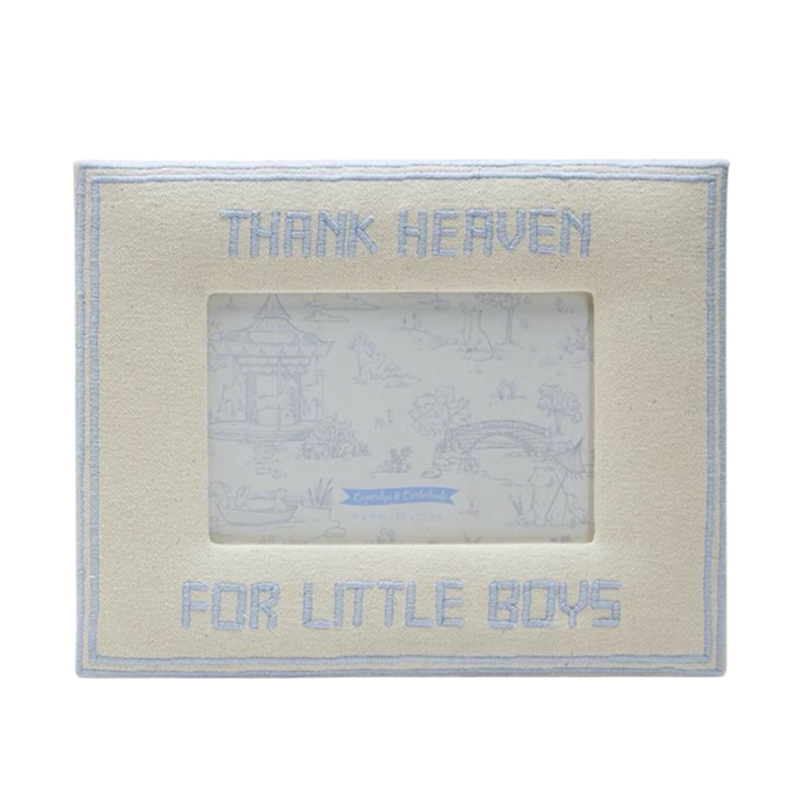 Cupcakes & Cartwheels Thank Heaven for Little Boys Frame
