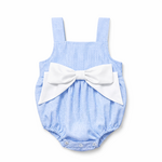 Three Sisters Blue & White Bow Bubble