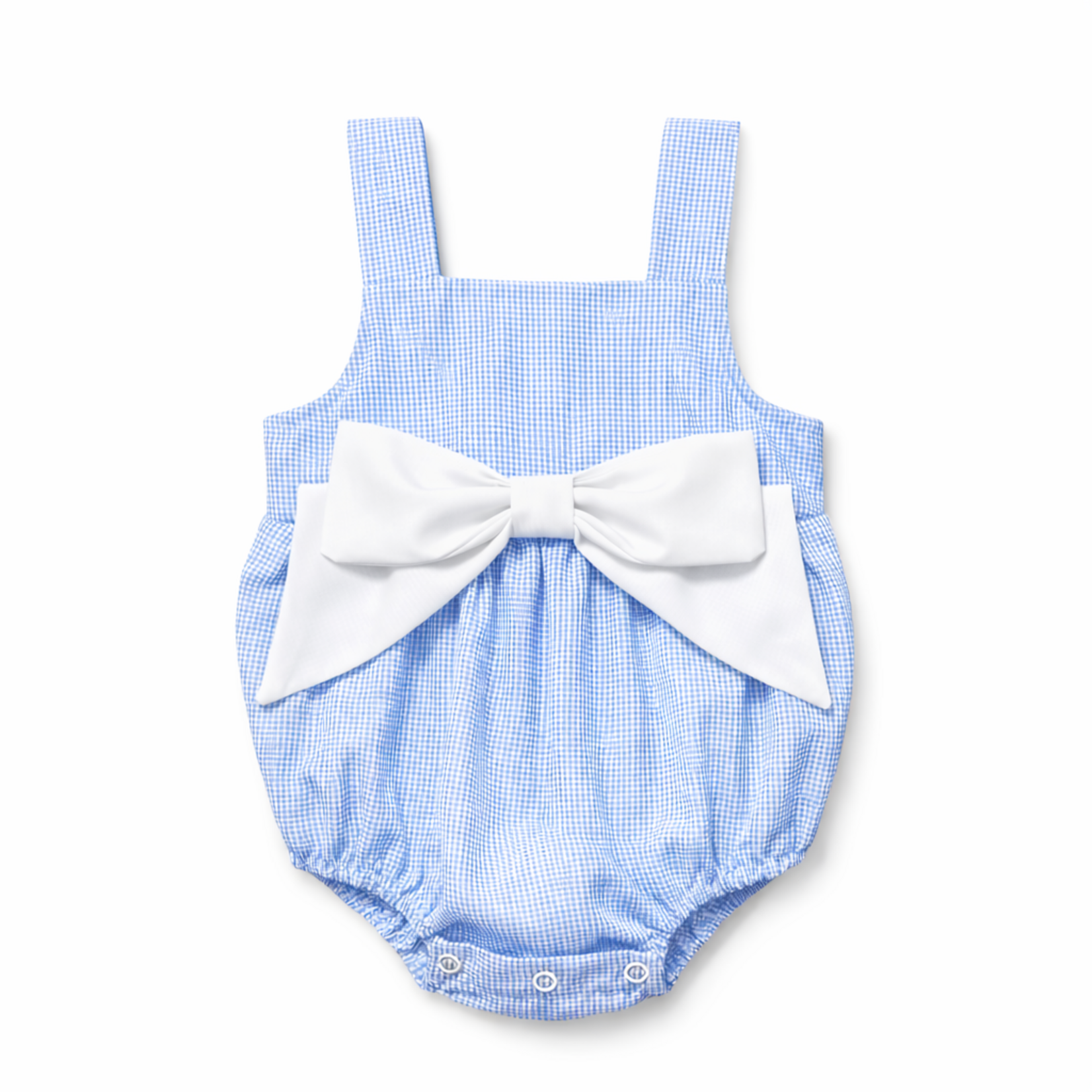 Three Sisters Blue & White Bow Bubble