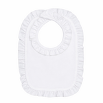 White Ruffle Bib