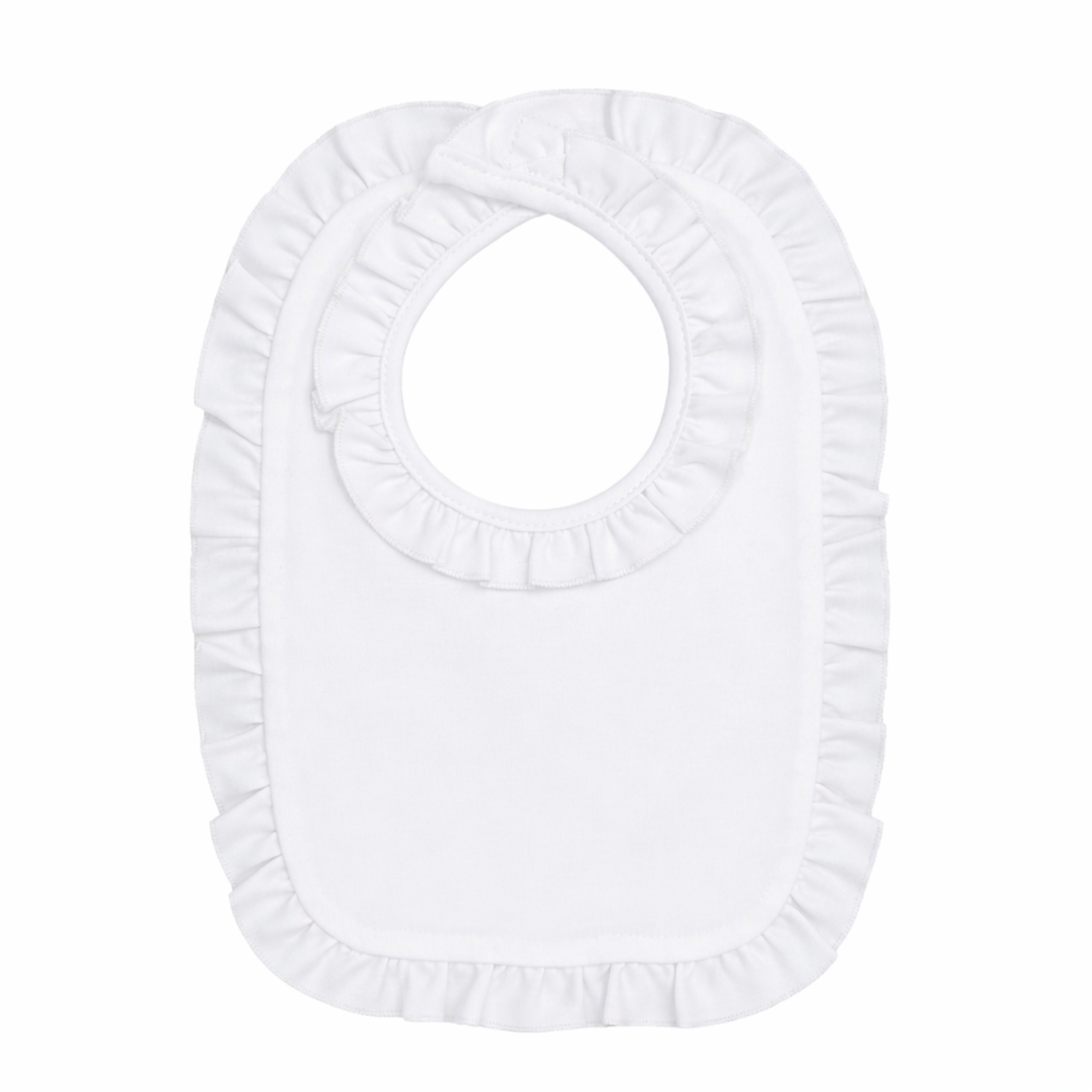 White Ruffle Bib