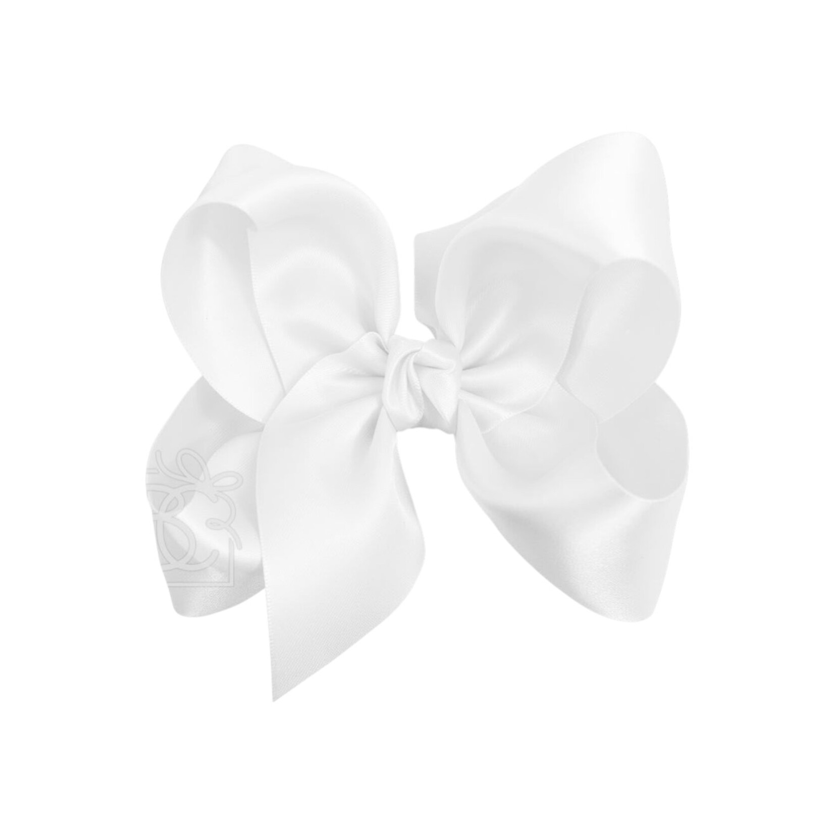 5.5" White Satin Bow