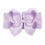 5.5" Wide Bow Band Powder Orchid