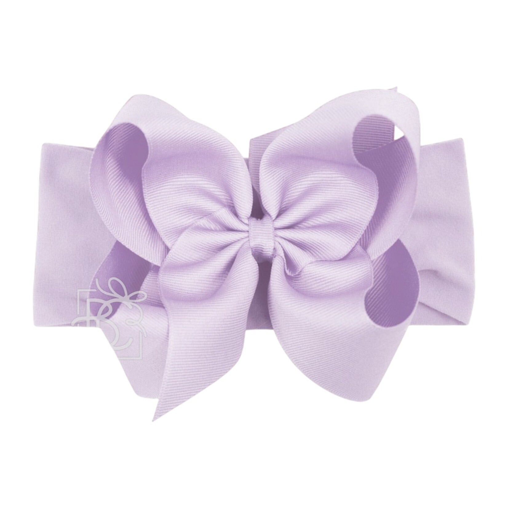 5.5" Wide Bow Band Powder Orchid