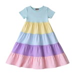 Millie Jay Pastel Colorblock Maxi Dress