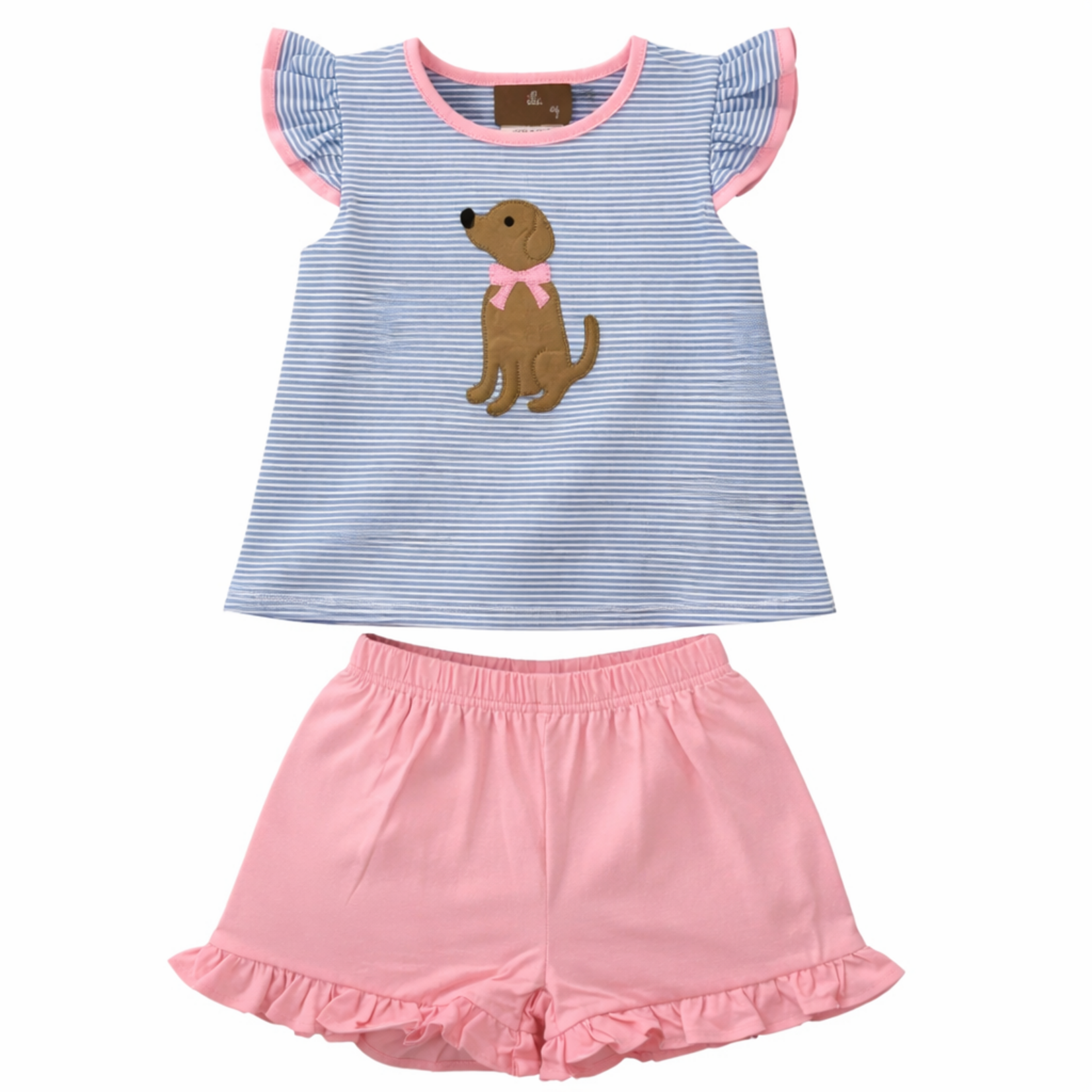 Millie Jay Puppy Bow Short Set