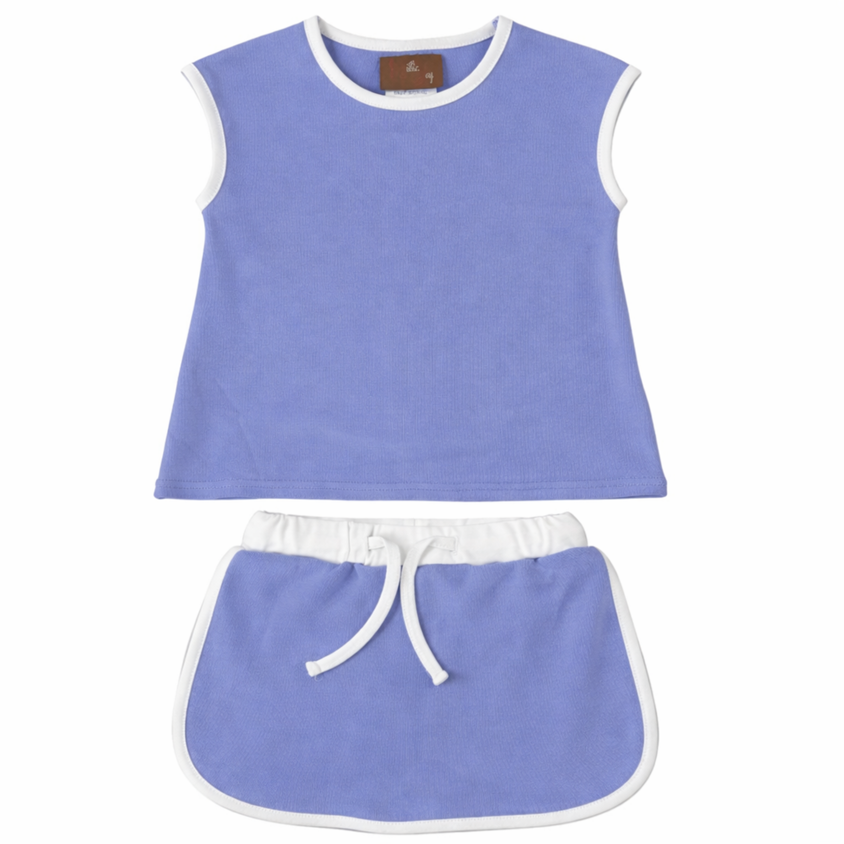 Millie Jay Periwinkle & White Aria Skort Set