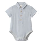 Me & Henry Grey Woven Helford Onesie