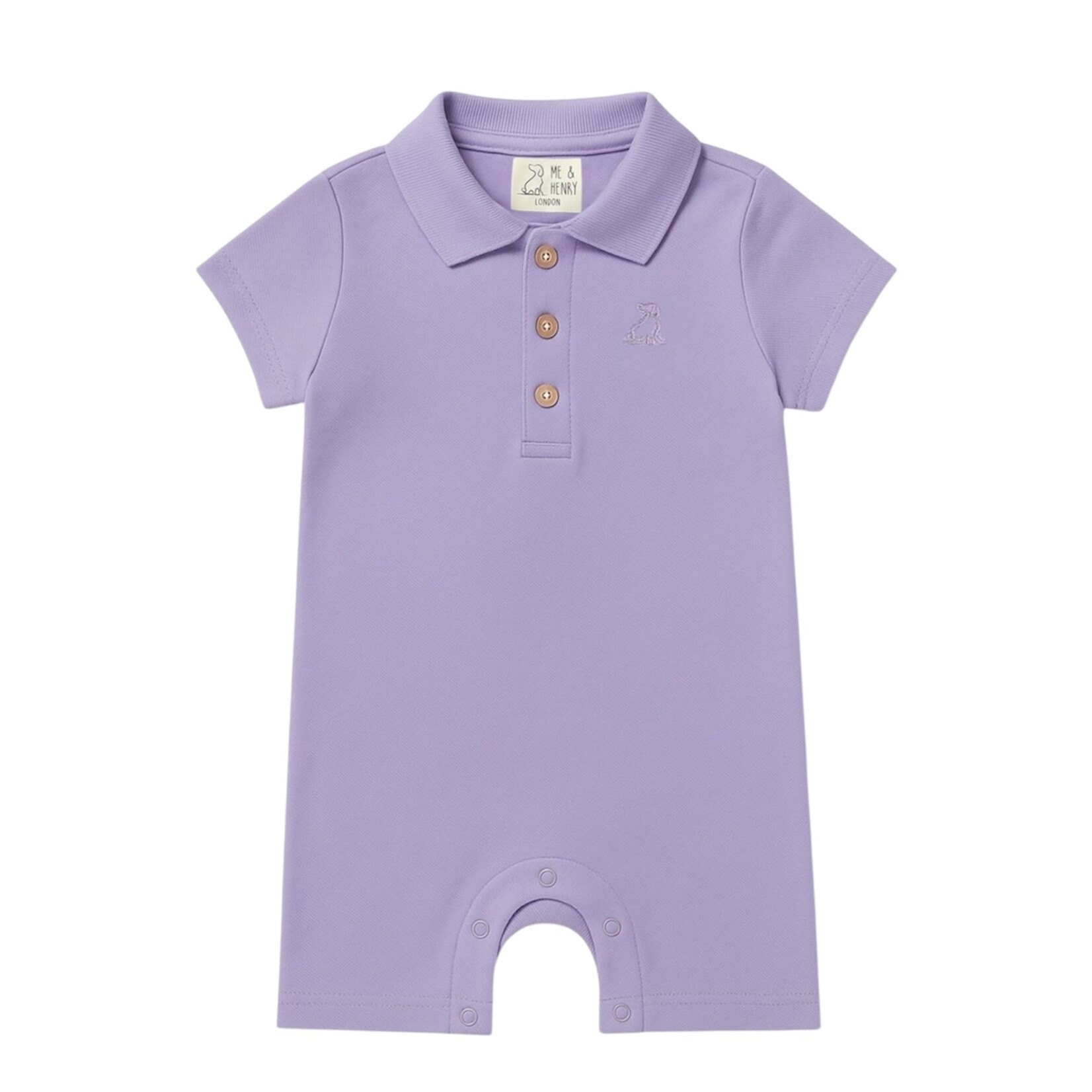 Me & Henry Lilac Pique Drift Romper