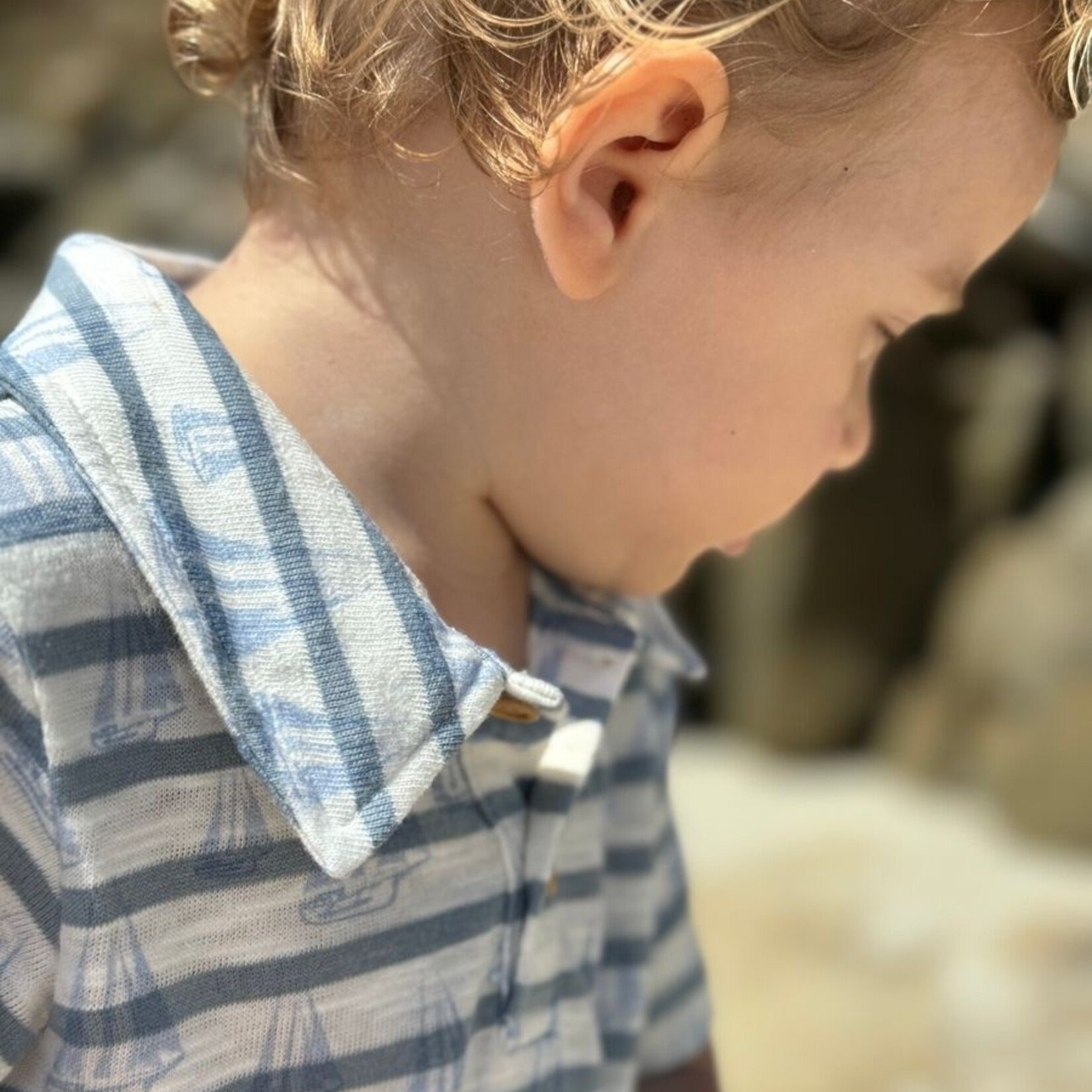 Me & Henry Sailboats Print Drift Romper