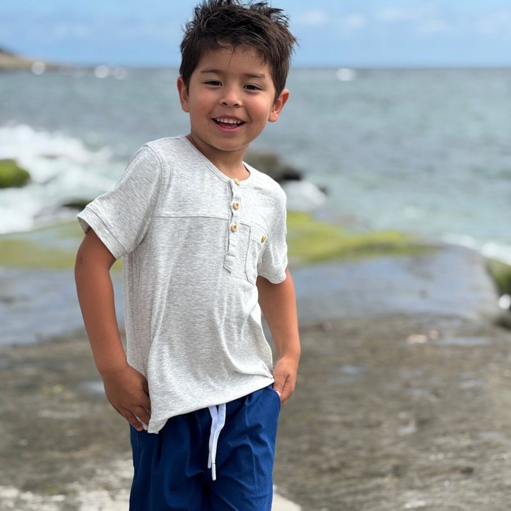 Me & Henry Grey Boardwalk Shirt