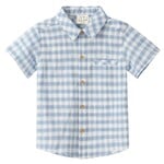 Me & Henry Blue & White Plaid Woven Newport Shirt