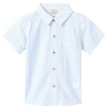Me & Henry Pale Blue & White Stripe Woven Newport Shirt