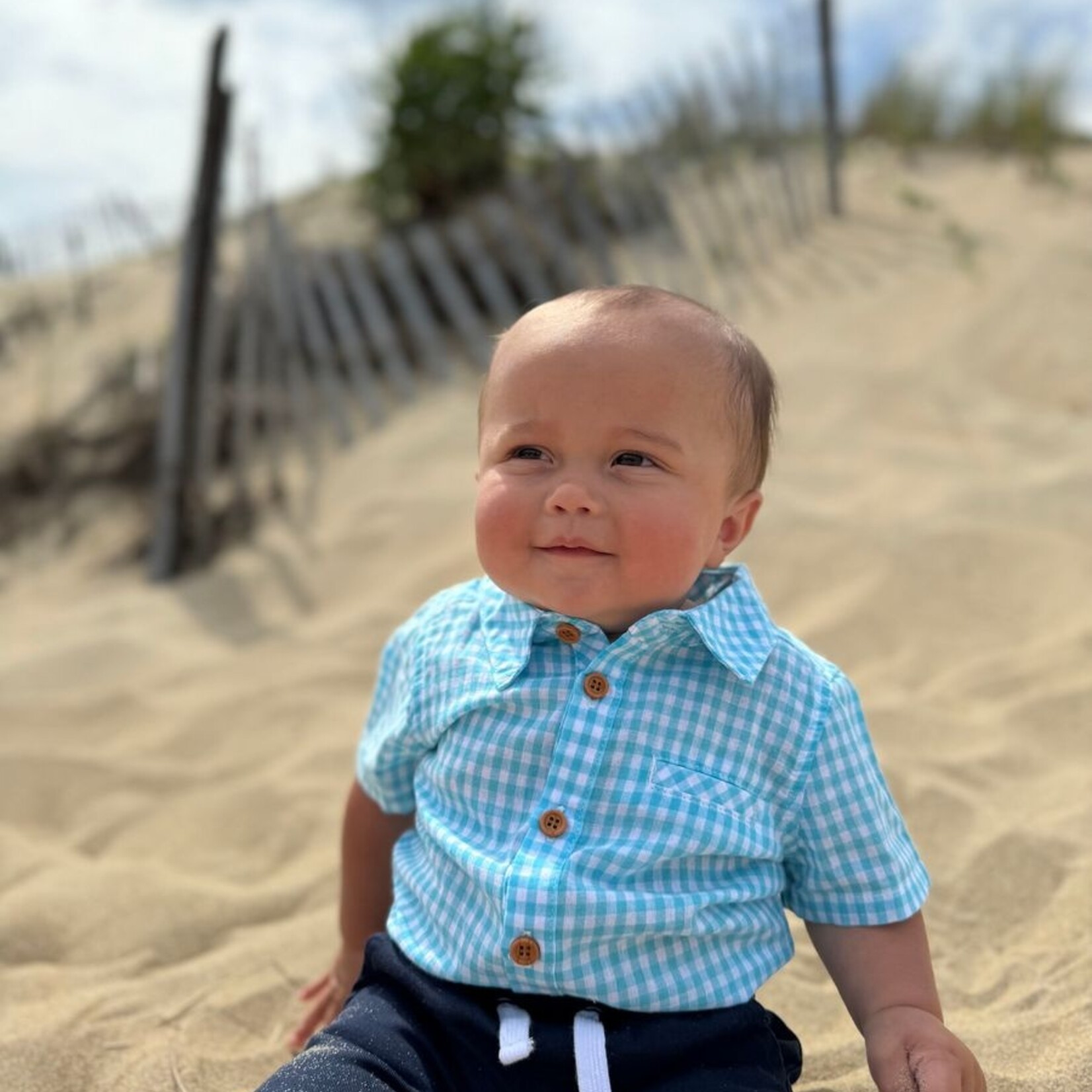 Me & Henry Navy Hugo Twill Shorts