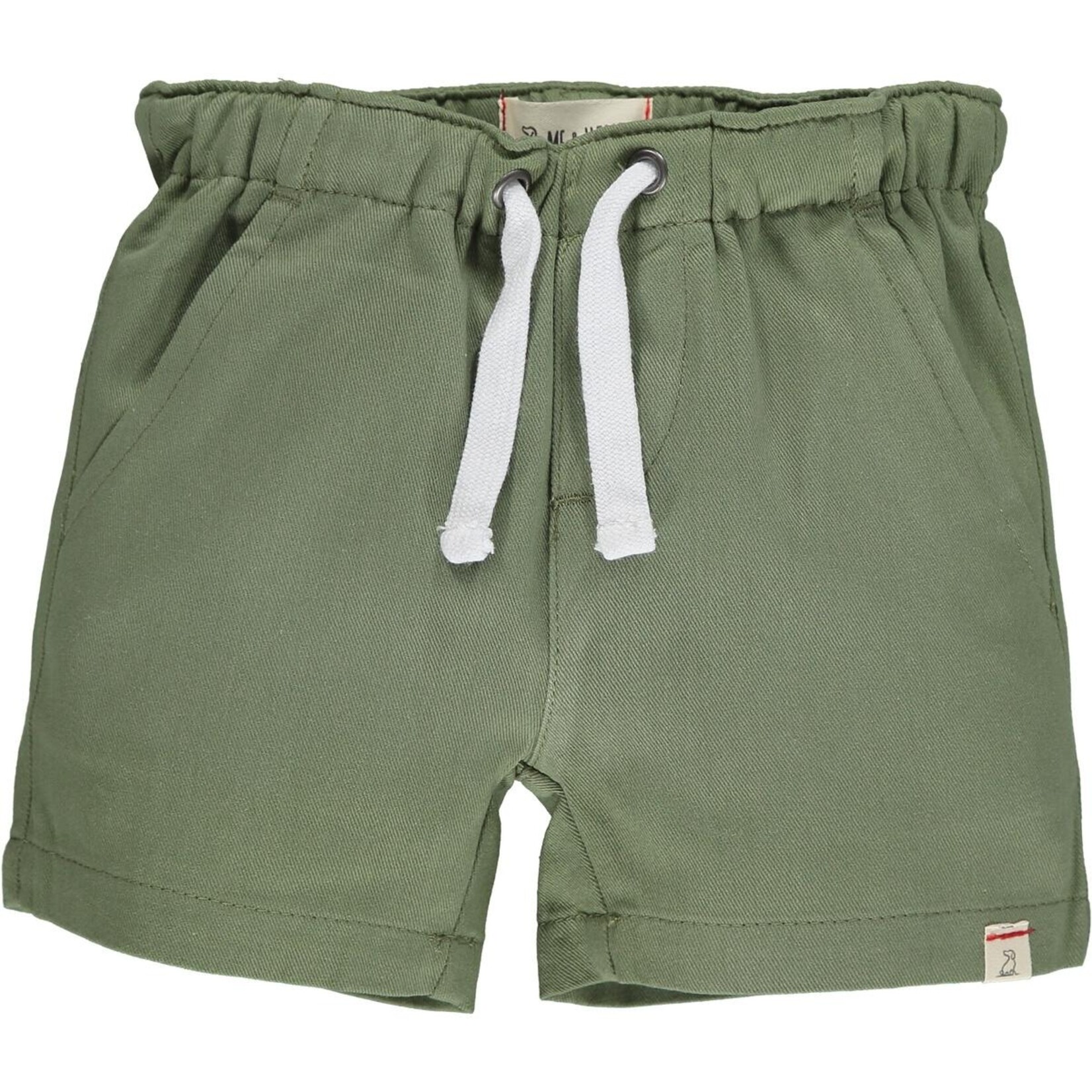 Me & Henry Khaki Green Hugo Twill Shorts