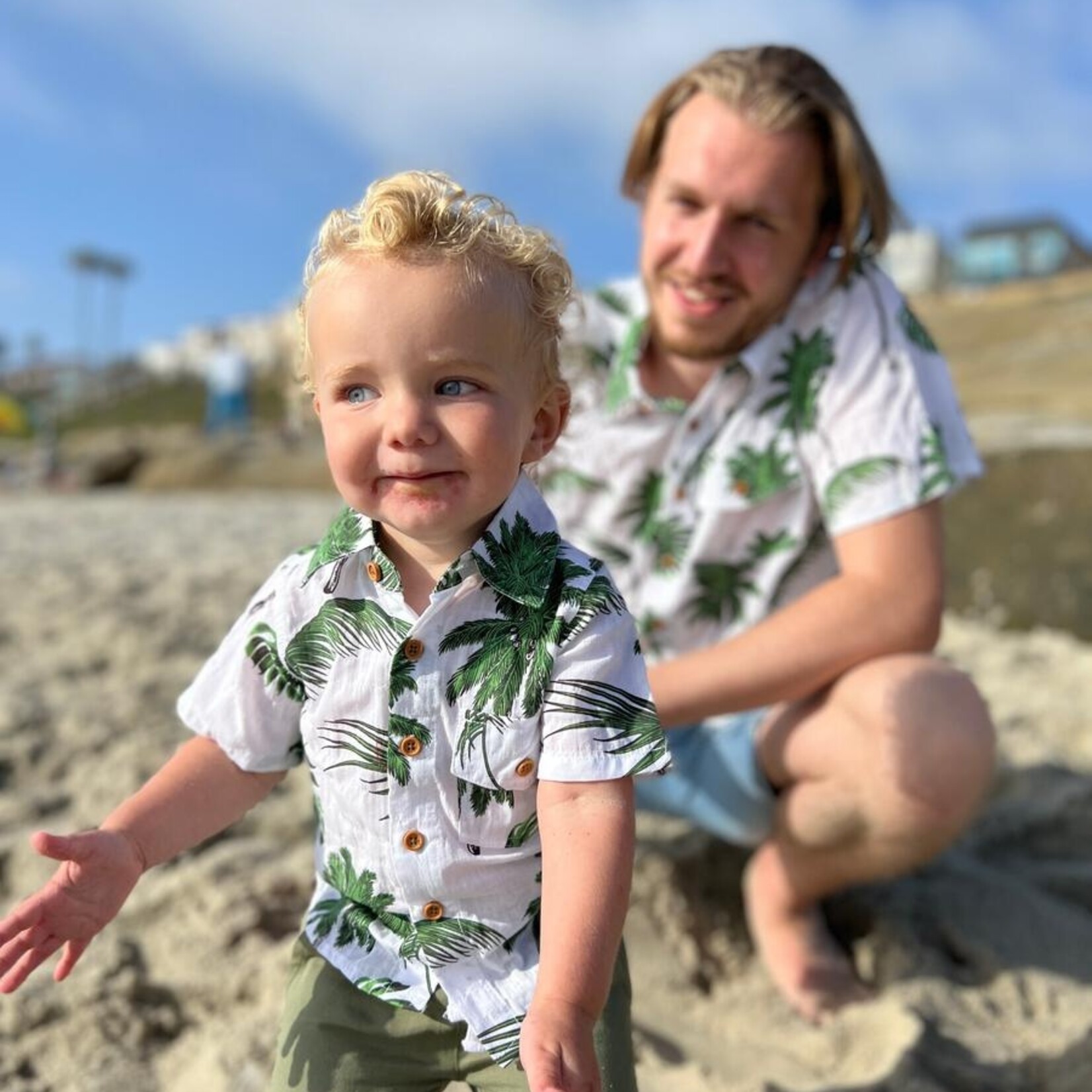 Me & Henry Khaki Green Hugo Twill Shorts