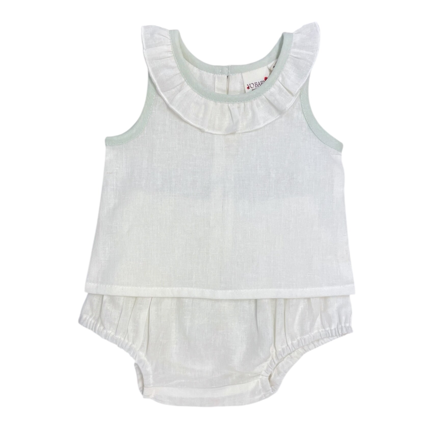 Yo Baby Blue Bow Diaper Set