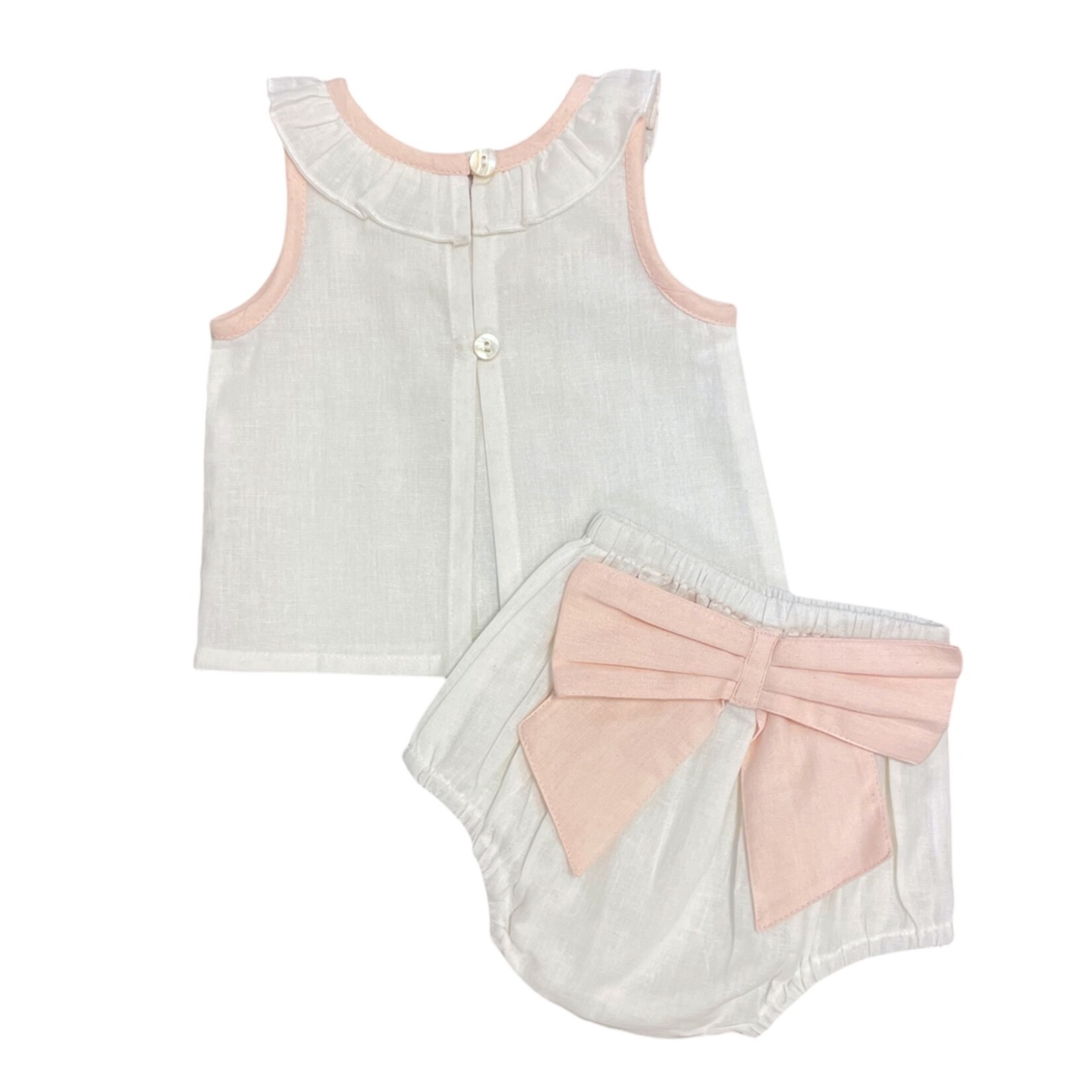 Yo Baby Pink Bow Diaper Set