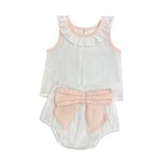 Yo Baby Pink Bow Diaper Set