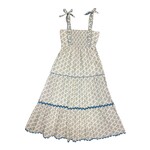 Yo Baby Blue Ric Rac Floral Women's Dress