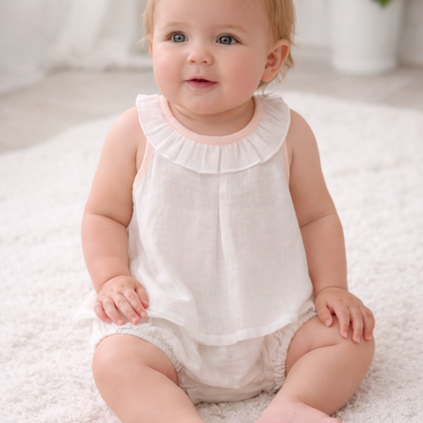 Yo Baby Pink Bow Diaper Set