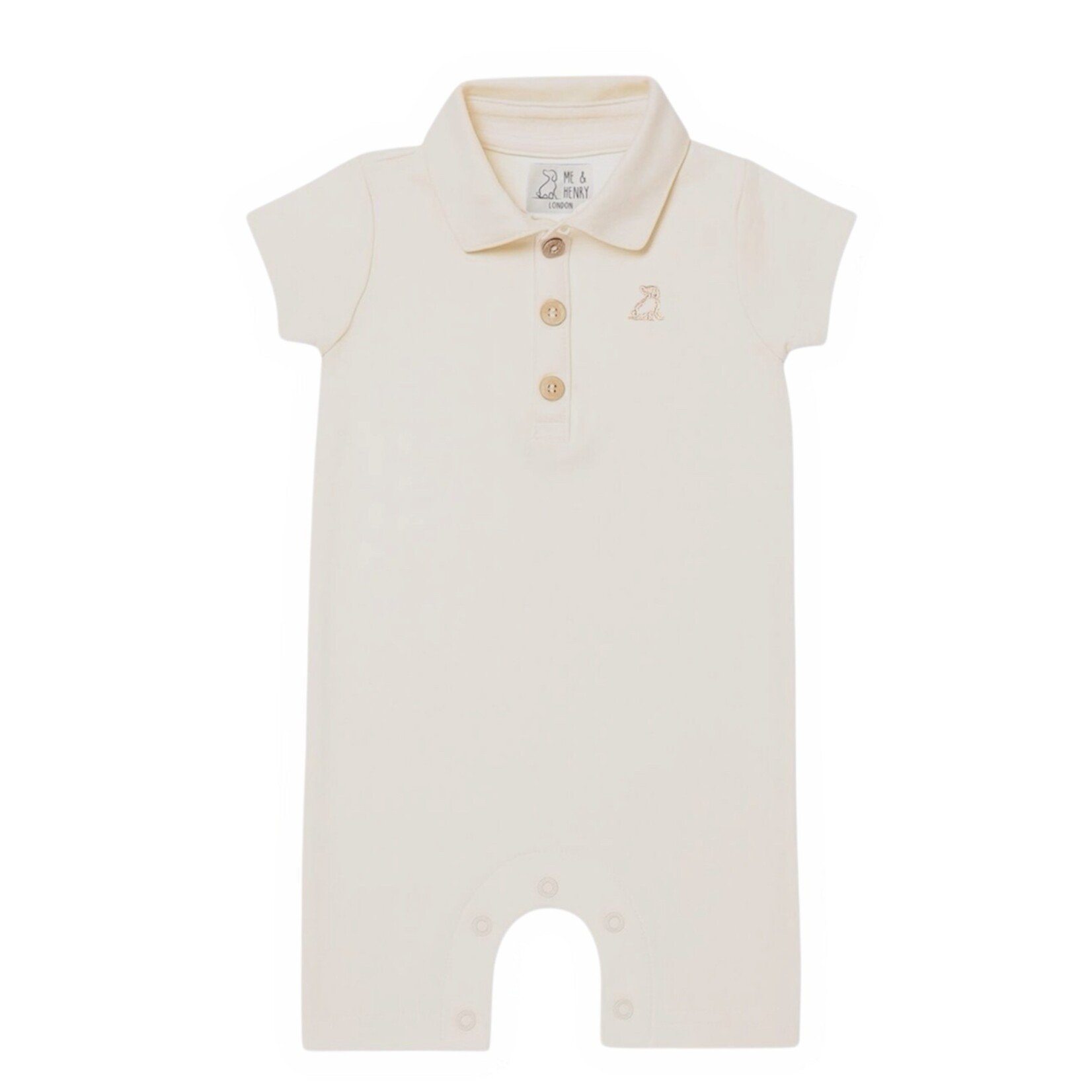 Me & Henry Cream Pique Drift Romper