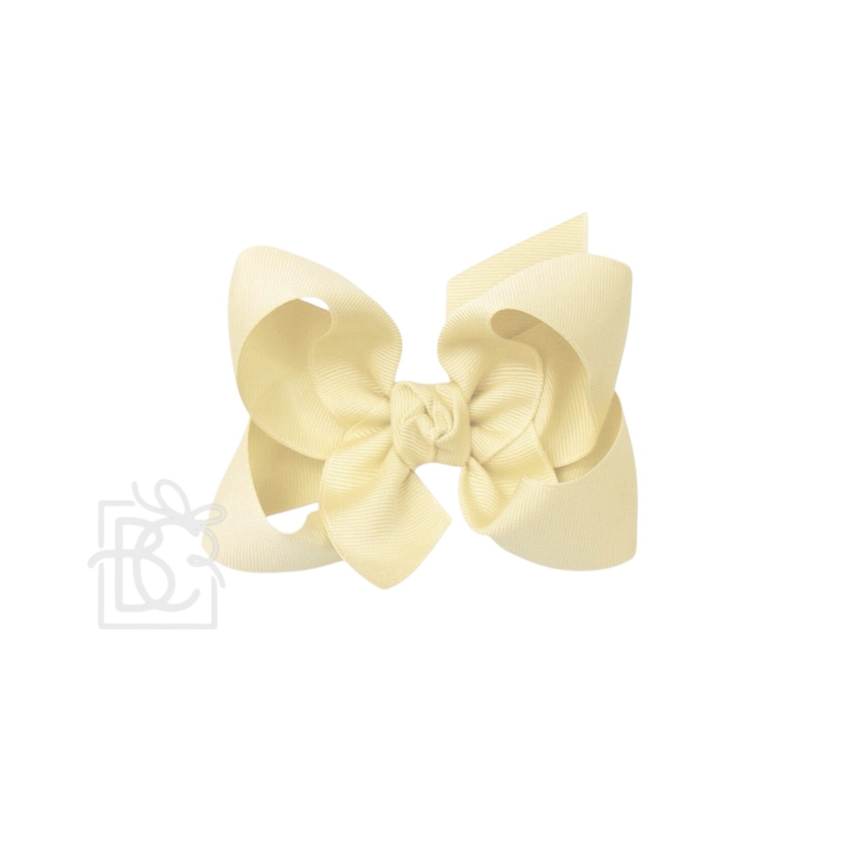 4.5" Grosgrain Bow - Buttermilk Yellow