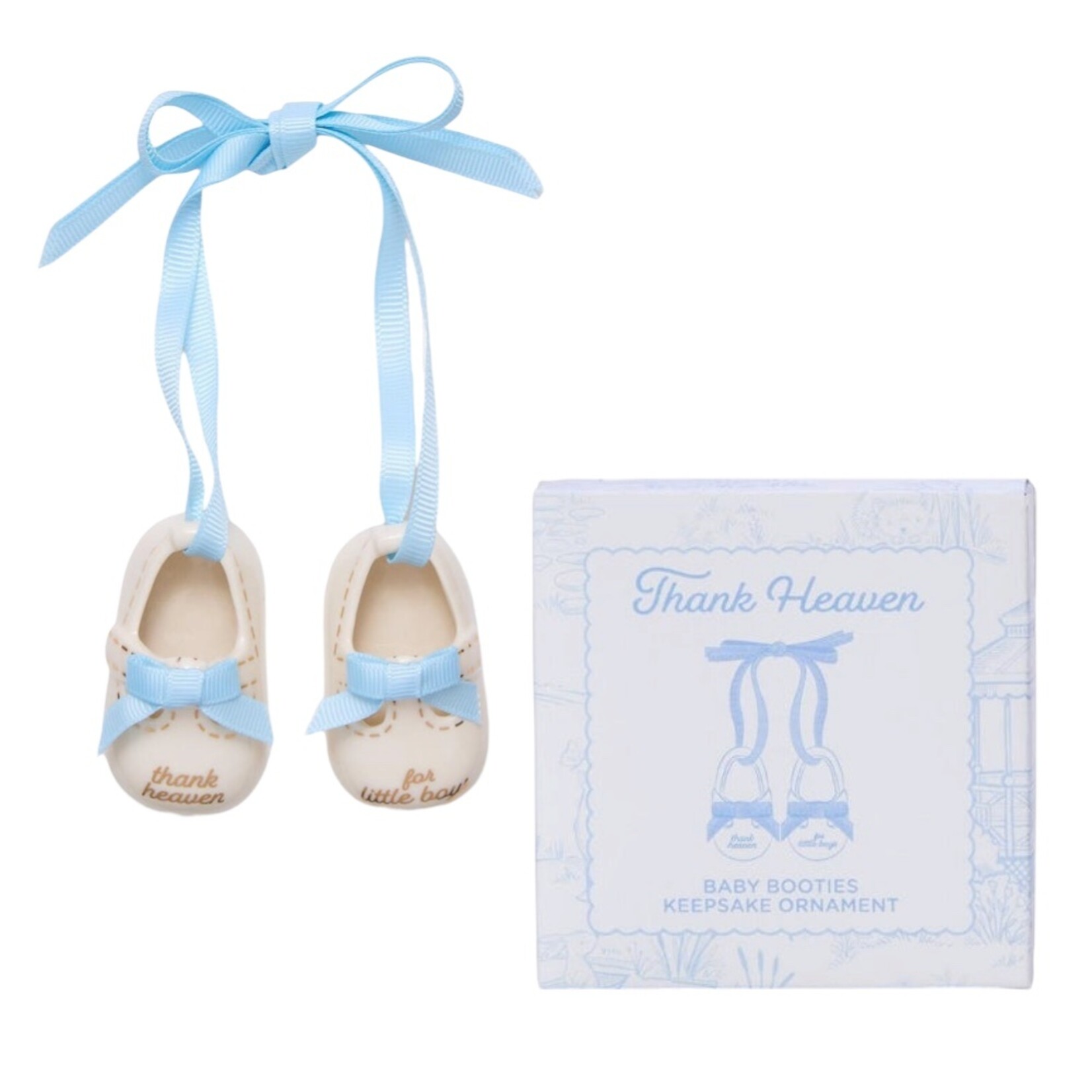 Cupcakes & Cartwheels Little Boys Baby Shoes Keepsake Ornament