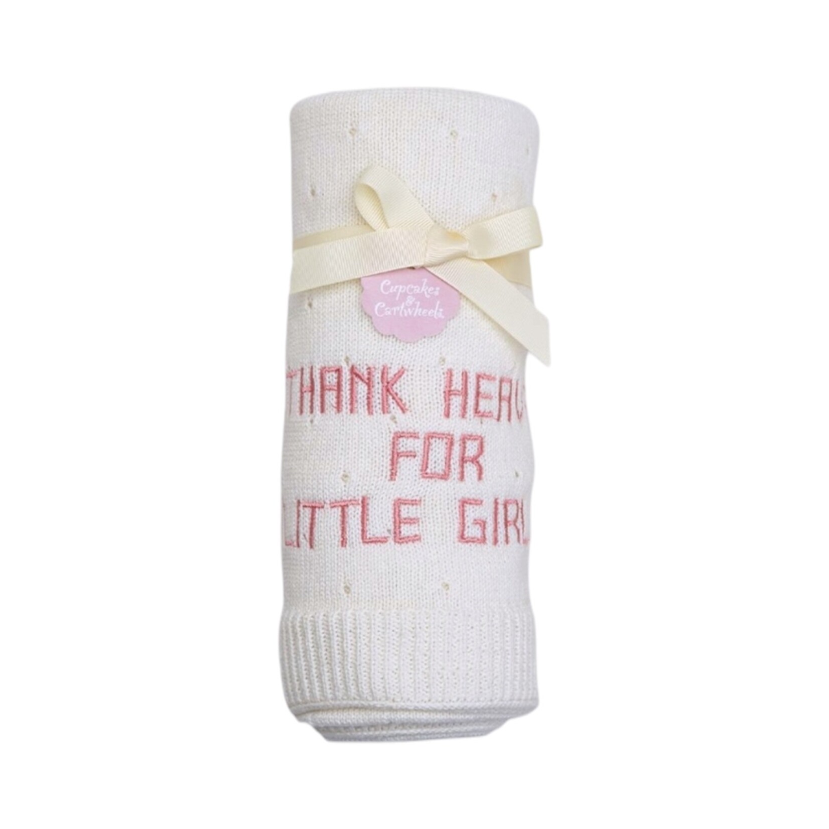 Cupcakes & Cartwheels Thank Heaven for Little Girls Blanket