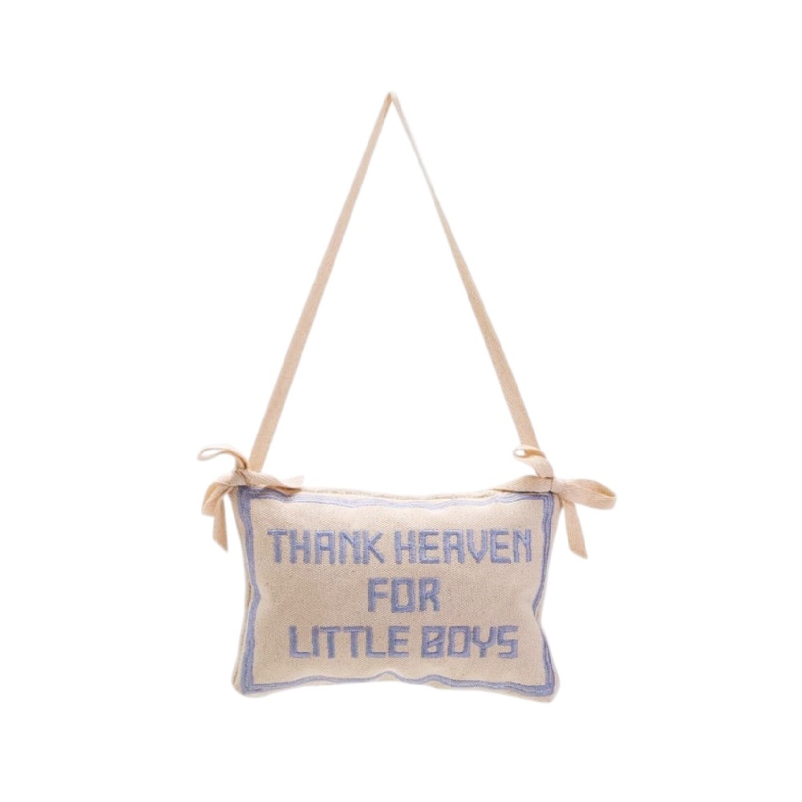 Cupcakes & Cartwheels Thank Heaven for Little Boys Door Hanger