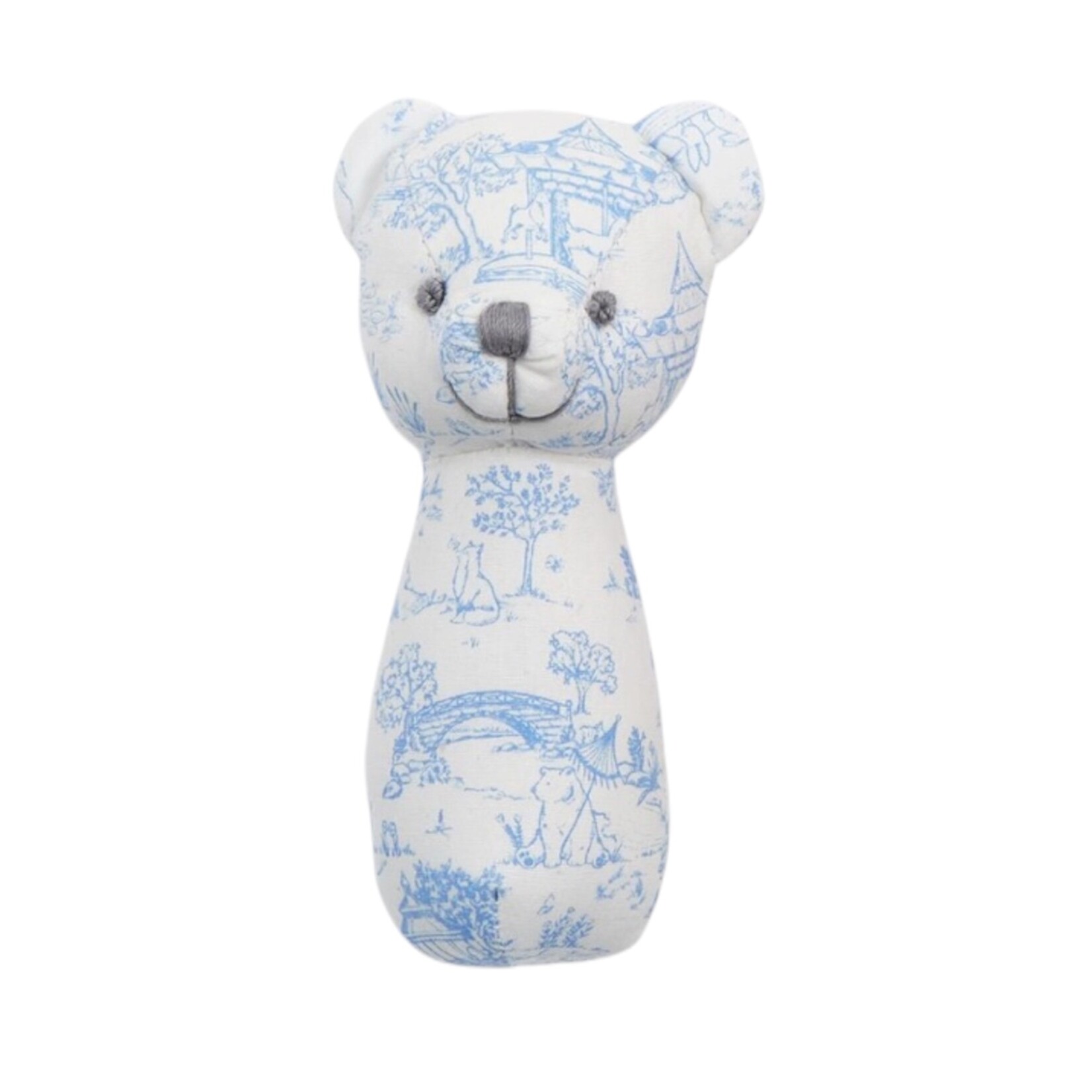 Cupcakes & Cartwheels Animal Toile Blue Rattle
