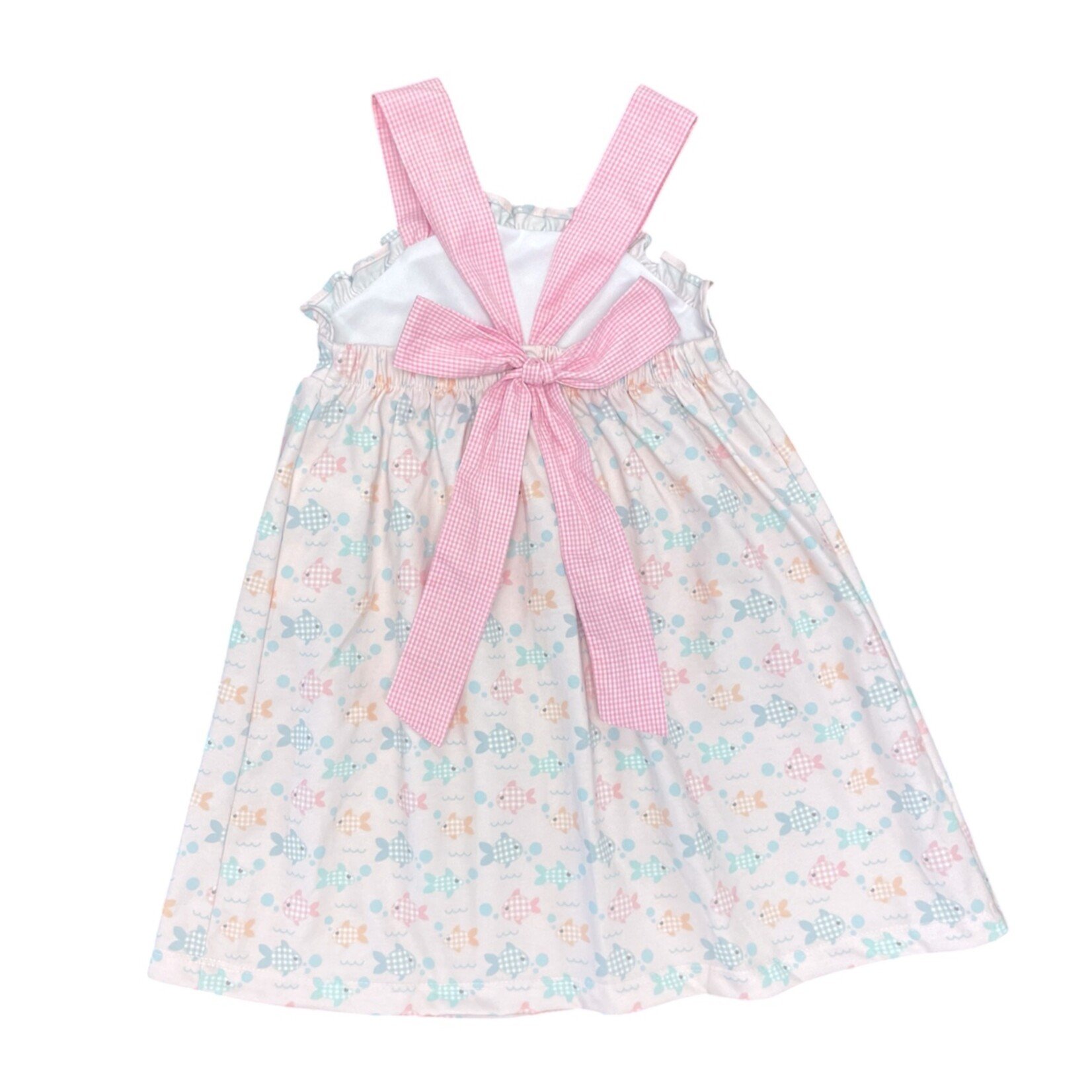 Alex & Nicole Little Gingham Fish Dress