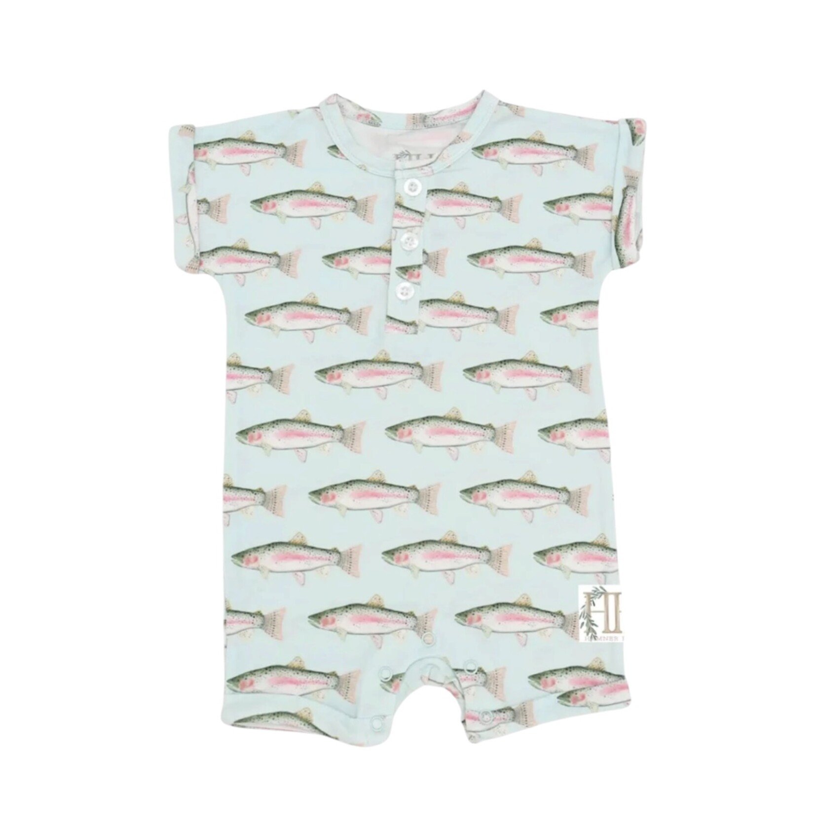 Hamner Hill Trout Fishing Bamboo Romper