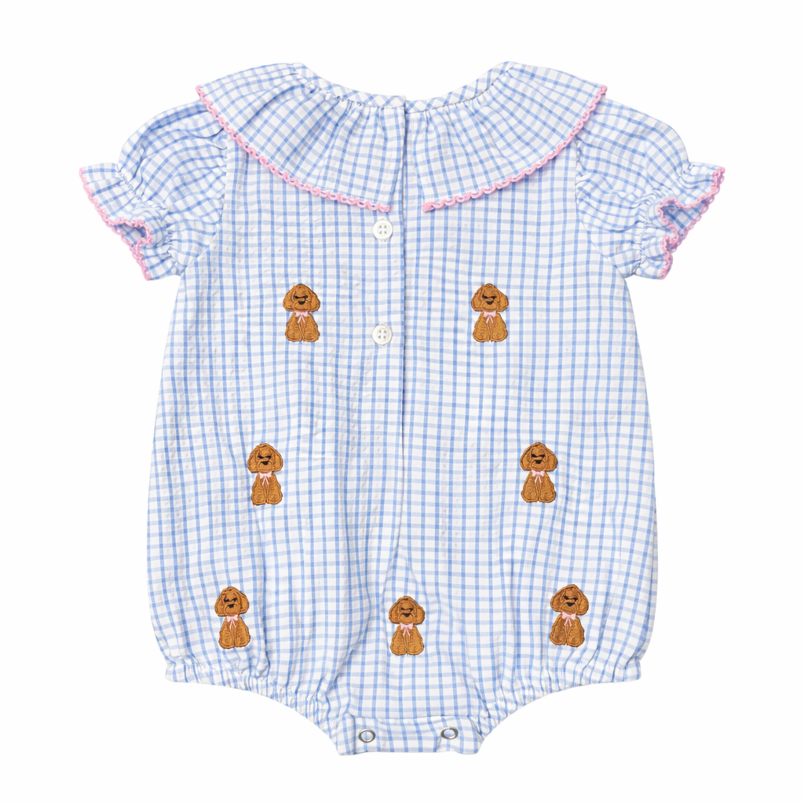 My Little Hoppers Embroidered Golden Doodle Ruffle Bubble