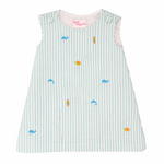 My Little Hoppers Embroidered Under The Sea Shift Dress