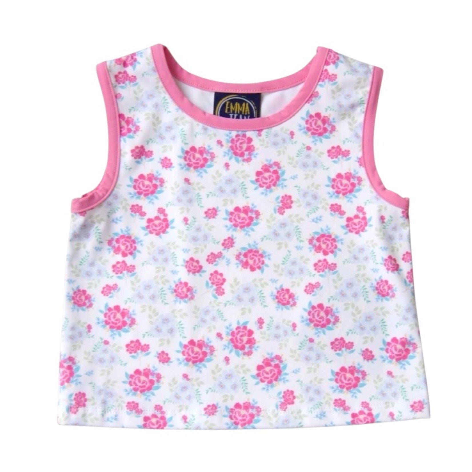 Emma Jean Spring Floral Athletic Tank